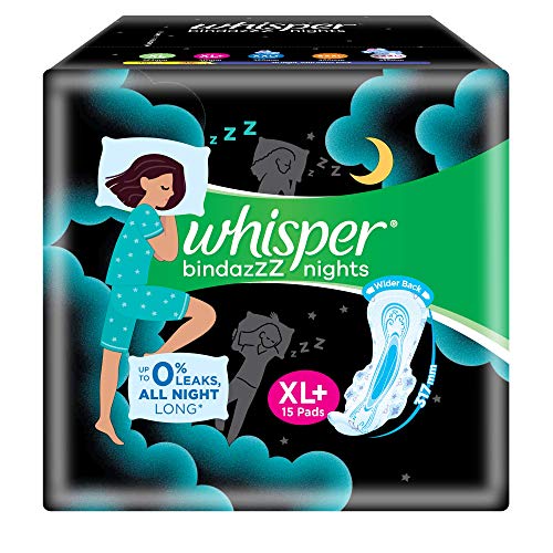 Whisper Bindazz Nights XL+ (15 pads)